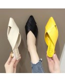  women pointed toe red pu leather high heel shoes for summer lady party & night club black pumps zapatos dama a6289