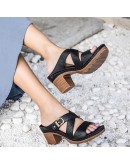 Casual Wedges Slippers Soft Cross Belt Anti-Slip Home Floor Slides Ladies Hollow Out Summer Shoes Women's Sandals