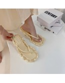 Summer Flip Flops Women Beach Sandals Casual Flats Shoes Home Light Slippers  Fad Slingback Slides Dress Female Zapatos