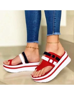 Women's Slippers Women Shoes  Wedge Platform Sandals Ladies Summer Clip Toe Casual Flip Flops Women Light Comfort Slides