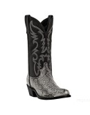  Autumn Winter Men Boots High Heel Iron Head Embroidered Serpentine Western Cowboy Boots Men Pointed Toe Slip-On Boots