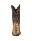  Autumn Winter Men Boots High Heel Iron Head Embroidered Serpentine Western Cowboy Boots Men Pointed Toe Slip-On Boots