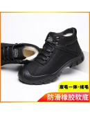 Men Winter  Snow Boots Waterproof Leather Sneakers Super Warm Men's Boots Outdoor Male Hiking Boots Work Shoes Plus Size