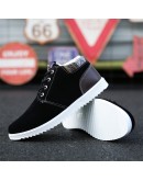   Male footwear antumn winter  Casual Shoes for Men adults comfortable senior suede black male sneakers