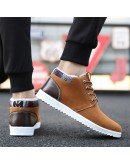   Male footwear antumn winter  Casual Shoes for Men adults comfortable senior suede black male sneakers