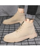 Version Snow Boots Men's Casual Shoes Winter Non-slip Flats Warm Plush Male Sneakers Trend High Top Man Cotton Shoes 896