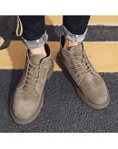 Version Snow Boots Men's Casual Shoes Winter Non-slip Flats Warm Plush Male Sneakers Trend High Top Man Cotton Shoes 896