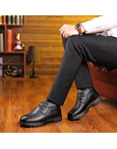   Men Winter snow Boots Warm Thicken Men's Ankle Boots bot  Male Business Office Formal Leather safety Shoes