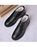   Men Winter snow Boots Warm Thicken Men's Ankle Boots bot  Male Business Office Formal Leather safety Shoes