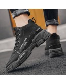 2023Men Boots Casual Motorcycle Shoes Man  Casual Tooling Shoes Autumn High Top Sneakers  Footwear Zapatos De Hombre