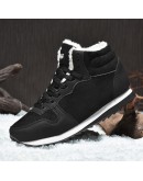 Men Boots Waterproof Winter Boots Men Lightweight Hight Top Leather Shoes Plus 48 No Slip Warm Snow Boots Plush Women Footwear