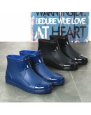 Rain Boots Men's Rubber Boots Man Water-proof Anti-skid Colorful Unisex Ankle Boots Lightweight Water Boots High Endpo890