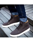 Men's vulcanized shoes Lace-Up Men Canvas Shoes Man Buckle Ankle Boots Winter  Shoes Flats Footwear free shipping 99