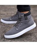 Men's vulcanized shoes Lace-Up Men Canvas Shoes Man Buckle Ankle Boots Winter  Shoes Flats Footwear free shipping 99