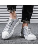 Men Shoes  Canvas Loafers Breathable Autumn lace up comfortable Casual Shoes Outdoor Men Sneakers shoes