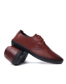  Men  flats super soft leather Shoes Men's Casual Shoes male Formal Office Business Oxfords shoes loafersmko