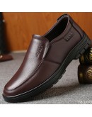 Handmade Shoes Genuine Leather Casual Shoes For Men Flat Platform Walking Shoes Outdoor Footwear Loafers Breathable Sneakers