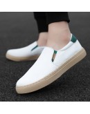 Shoes Men's Casual Canvas Summer Slip on Loafers For Men Flats Breathable Driving Shoes Male Cloth Walking Sneakers Board Shoe