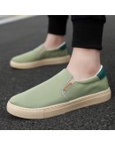 Shoes Men's Casual Canvas Summer Slip on Loafers For Men Flats Breathable Driving Shoes Male Cloth Walking Sneakers Board Shoe