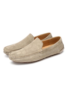 Suede Leather Man Loafers   Casual Shoes For Men Boat Shoes Handmade Men Slipon Driving Shoes Male Moccasins Zapatos