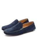 Suede Leather Man Loafers   Casual Shoes For Men Boat Shoes Handmade Men Slipon Driving Shoes Male Moccasins Zapatos