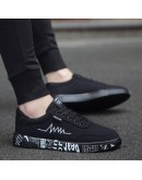  Spring Summer Canvas Shoes Men Sneakers Low top Black Shoes Men's Casual Shoes Male   shoesujm9