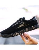  Spring Summer Canvas Shoes Men Sneakers Low top Black Shoes Men's Casual Shoes Male   shoesujm9