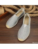 2023 Summer Autumn Men Canvas Shoes Breathable Men's Casual Shoes Slip-On Hemp Shoes Graffiti Espadrilles Women Footwear Flats