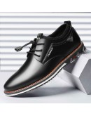 Men  High  Oxford Shoes Business Spring Autumn Breathable with holes Men's Formal business trend Shoes89h