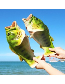 Summer Beach Funny Slippers Man Footwear Family Shoes Parent-child Sandals Plus Size 24-47 Shoes  Unisex Fish Slippers 