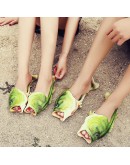 Summer Beach Funny Slippers Man Footwear Family Shoes Parent-child Sandals Plus Size 24-47 Shoes  Unisex Fish Slippers 