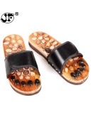 Men Foot massage slippers  winter warm house slippers waterproof   anti dirty plush male shoes non-slip