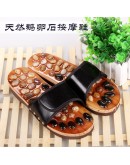 Men Foot massage slippers  winter warm house slippers waterproof   anti dirty plush male shoes non-slip