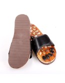 Men Foot massage slippers  winter warm house slippers waterproof   anti dirty plush male shoes non-slip