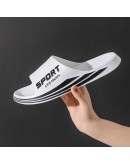 Men's Outdoor Slippers Thick Sole Non-slip Women Household Flip Flops  Trend Cool Men Casual Slippers Breathable