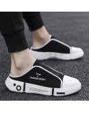 Summer Comfort Casual  Outdoor Beach Sports Low Tops Breathable Lightweight Men Half Closed Toe Slippers 2023