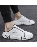 Summer Comfort Casual  Outdoor Beach Sports Low Tops Breathable Lightweight Men Half Closed Toe Slippers 2023