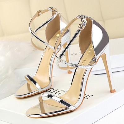  Buckle Strap High Heels2023 Women Heels Sandals Stiletto 11cm Sexy Heels Party Shoes Women Pumps Ladies Shoes Spring