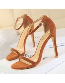 Shoes Super High Heels Suede Women Heels Open Toe Woman Pumps Sexy Party Shoes Stiletto Heels  Summer Ladies Sandals 