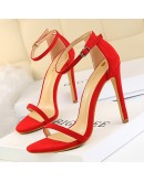 Shoes Super High Heels Suede Women Heels Open Toe Woman Pumps Sexy Party Shoes Stiletto Heels  Summer Ladies Sandals 