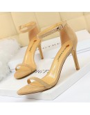 Shoes Super High Heels Suede Women Heels Open Toe Woman Pumps Sexy Party Shoes Stiletto Heels  Summer Ladies Sandals 