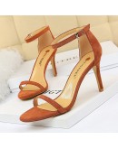 Shoes Super High Heels Suede Women Heels Open Toe Woman Pumps Sexy Party Shoes Stiletto Heels  Summer Ladies Sandals 