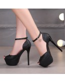 Pumps Women Shoes Ankle Strap Peep Toe Designer High Heels Shoes Woman Platform Heels Party Wedding Shoes Bride Heels 10cm 14cm