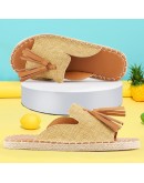 Flats Sandals Womans Espadrilles   Slides Holiday Tassel Handmade Female Slippers Designer Summer Shoes  Leisure