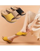  Summer Ladies Footwear Sandals With Rhinestones Women's Orthopedic Wedge Sandal Slipper Female Medical Nurse Clogs Pump