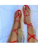  Spring/summer Slippers Women's  All-match Casual PVC Chain Square Toe Beach Non-slip Sexy Stripper Shoes Sandals