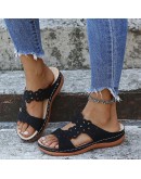 Women Slippers  Trend Wedges Shoes Summer Open Toe Flat Platform Sandals Ladies Casual Beach Flip Flops Shoes Female Slipper