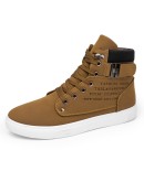 Men's Sneakers  Autumn And Winter Matte Leather High Top Men's Shoes Large Size Size 47 Retro Casual Men's Boots