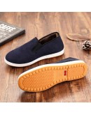 Cloth boots Men Soft Sole Chinese Embroidery Men Shoes Chinese Style boots Round Mouth Cloth Shoes 2023