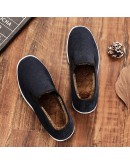 Cloth boots Men Soft Sole Chinese Embroidery Men Shoes Chinese Style boots Round Mouth Cloth Shoes 2023